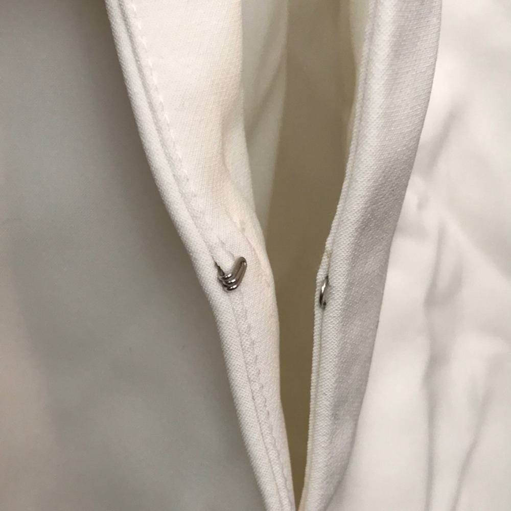 Jessica London Jacket white, lined, hook-eye closure, Jacket size 16W - Picture 6 of 8